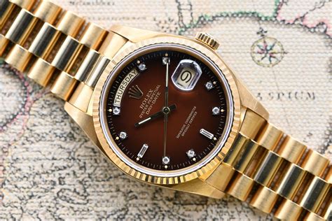 brown rolex for sale|rolex day date brown dial.